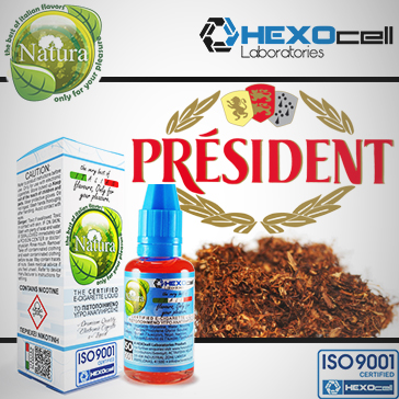 ELİKİT - NATURA - 30ml MR. PRESIDENT - 9mg %80 VG ( ORTA NİKOTİNLİ )