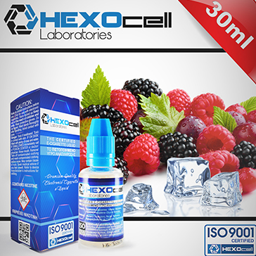 ELİKİT - HEXOCELL - 30ml FROZEN FRUITS - 3mg %80 VG ( ÇOK DÜŞÜK NİKOTİN )