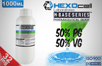 DIY - HEXOCELL ELİKİT BASE 1000ml - 50PG 50VG - 32mg/ml NİKOTİN görsel 1