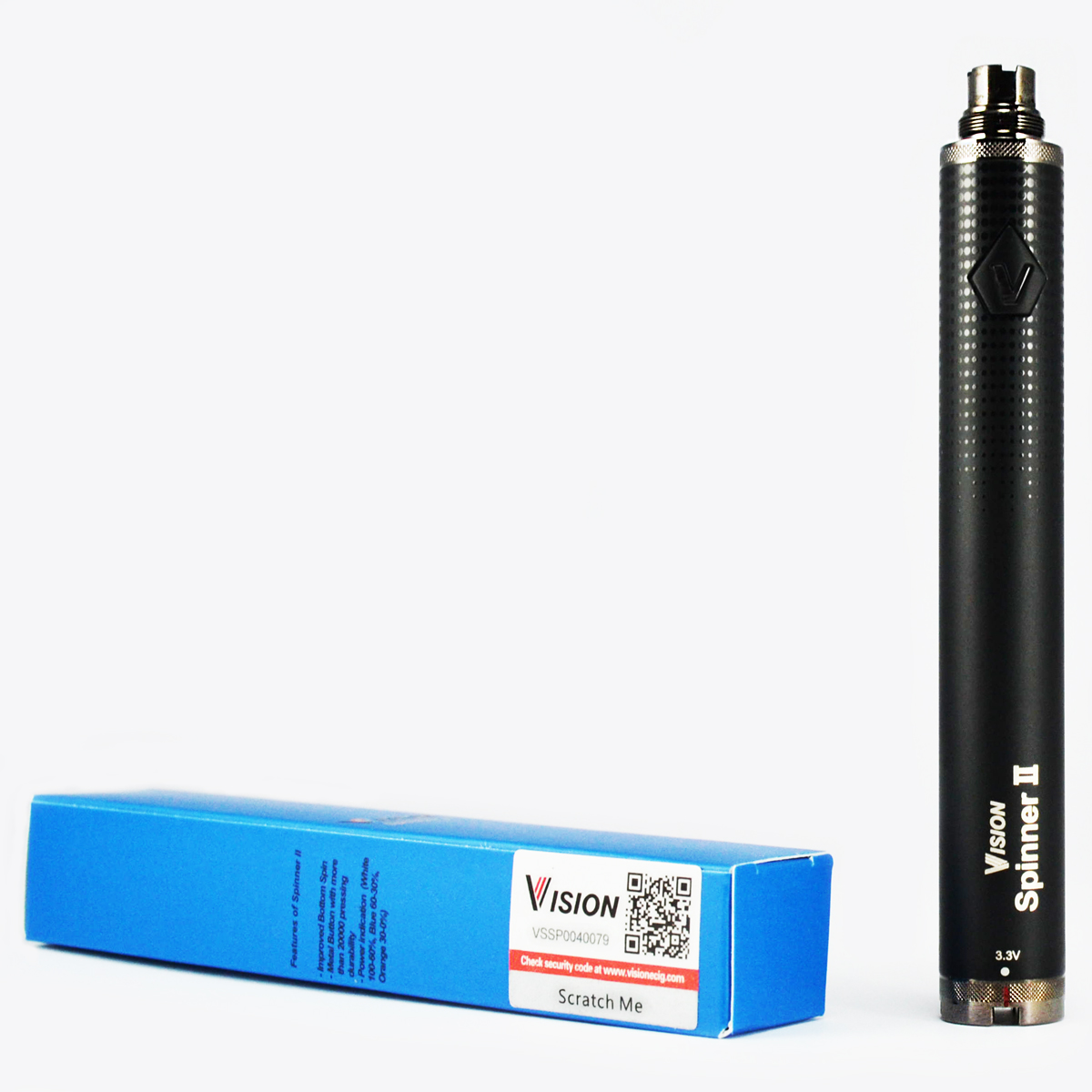 BATARYA - VISION Spinner 2 1600mAh VV Batarya ( Siyah )