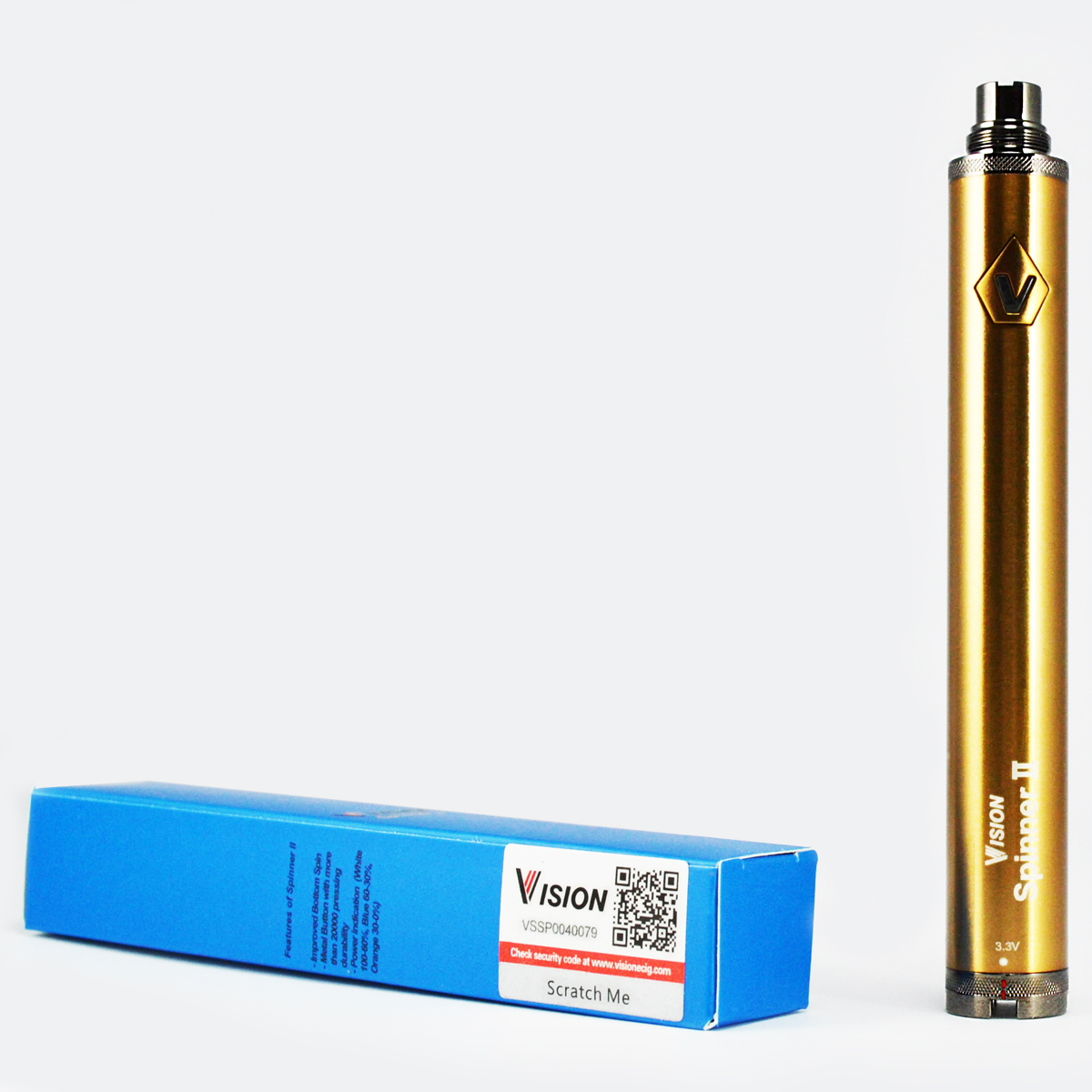 BATARYA - VISION Spinner 2 1600mAh VV Batarya ( Altın )