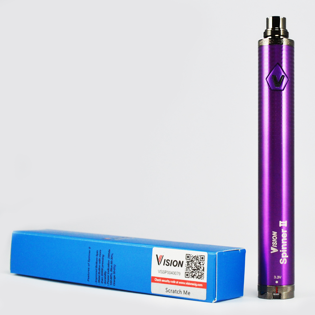 BATARYA - VISION Spinner 2 1600mAh VV Batarya ( Mor )