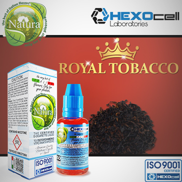 ELİKİT - NATURA - 30ml ROYAL TOBACCO - 0mg %80 VG ( NİKOTİNSİZ )