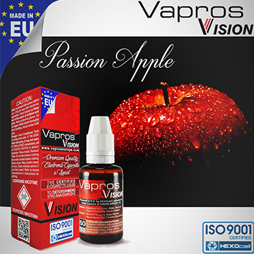 ELİKİT - VISION/VAPROS - 30ml PASSION APPLE - 0mg %80 VG ( NİKOTİNSİZ )