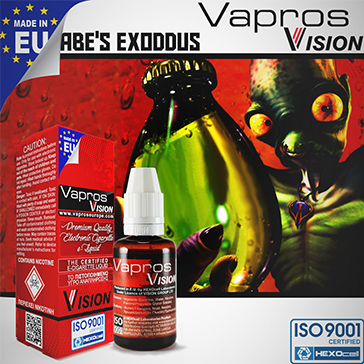 ELİKİT - VISION/VAPROS - 30ml ABE'S EXODDUS - 0mg %80 VG ( NİKOTİNSİZ )