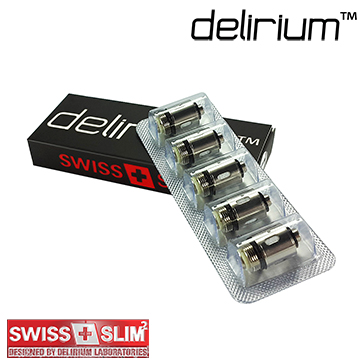 ATOMİZER - delirium Swiss & Slim V2 1.6Ω Atomizer Kafası ( 5x )