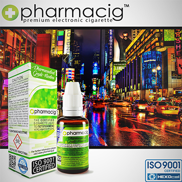 ELİKİT - PHARMACIG - 30ml NEW YORK CITY - 9mg %80 VG ( ORTA NİKOTİNLİ )