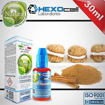 ELİKİT - NATURA - 30ml CINNAMON COOKIES - 6mg %80 VG ( DÜŞÜK NİKOTİNLİ )