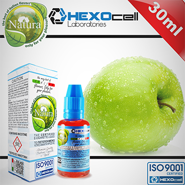 ELİKİT - NATURA - 30ml GREEN APPLE - 6mg %80 VG ( DÜŞÜK NİKOTİNLİ )