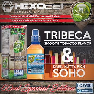 ELİKİT - NATURA SPECIAL - 60ml TRIBECA & SOHO - 9mg Yüksek VG ( ORTA NİKOTİNLİ )